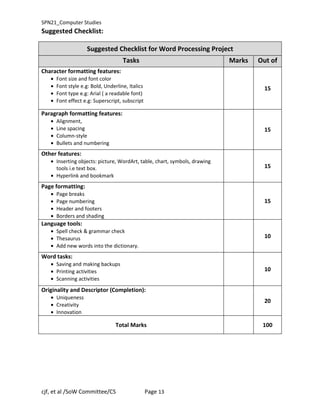 Student progress assessment cs | DOC
