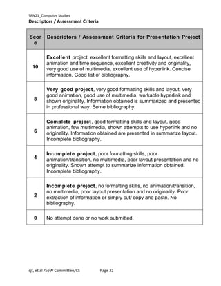 Student progress assessment cs | DOC