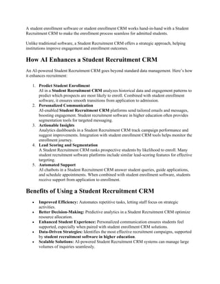 Student Recruitment CRM software for higher education.pdf