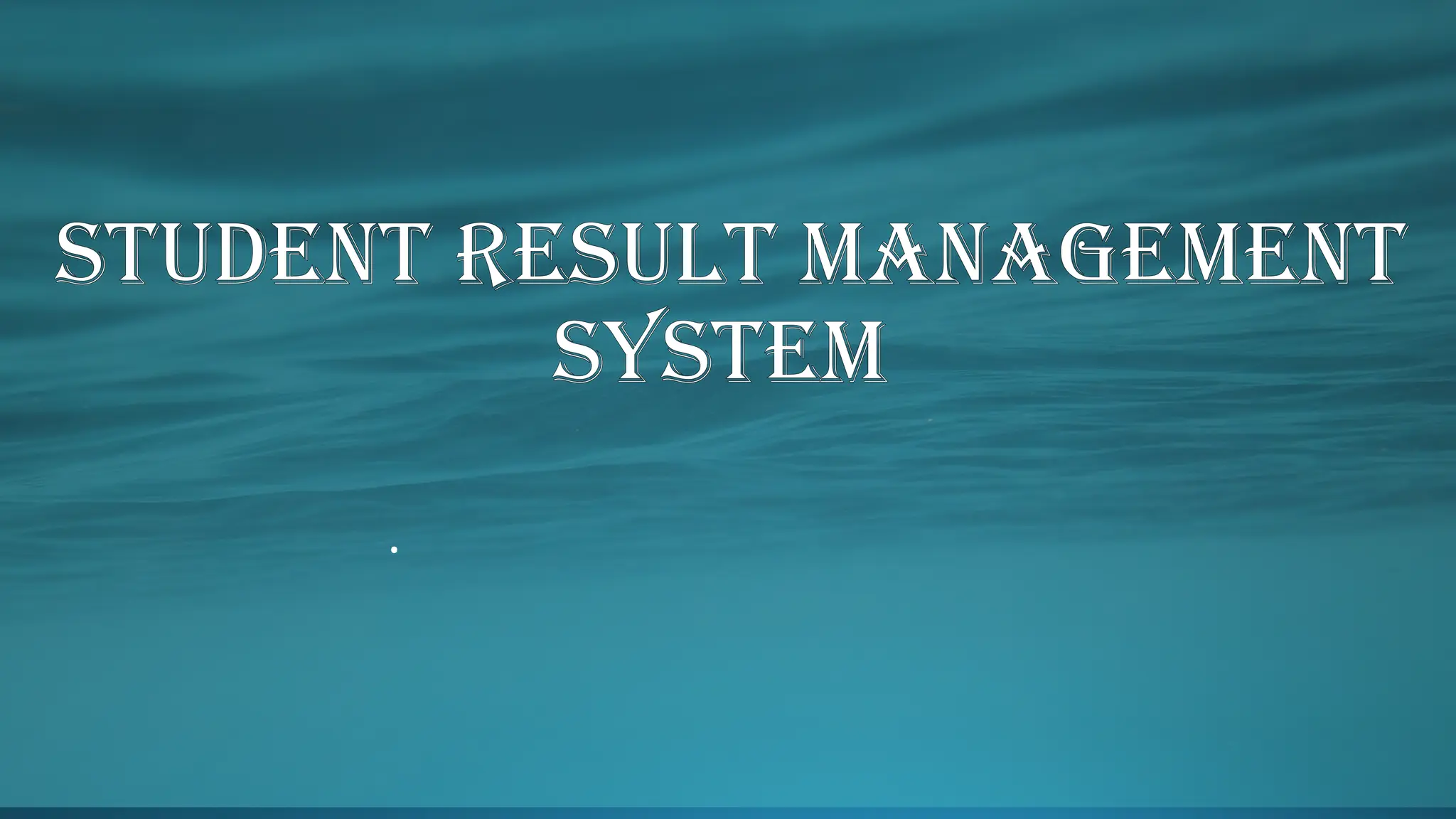 STUDENT ONLINE RESULT MANAGEMENT 1 pptx