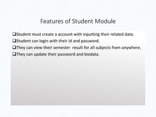 Student result processing system project | PPTX