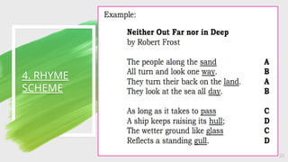 4. RHYME
SCHEME
20
 