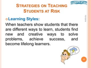 Students at risk | PPTX