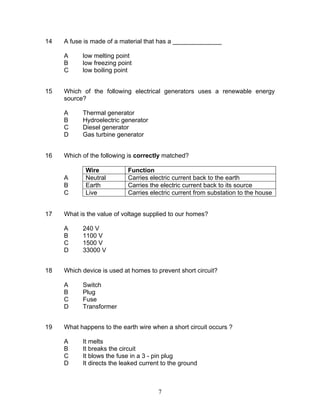 Module 8 generations of eletricity PMR