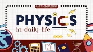 GRADE 11 - GENERAL SCIENCE
in daily life
 
