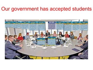 Our government has accepted students
 