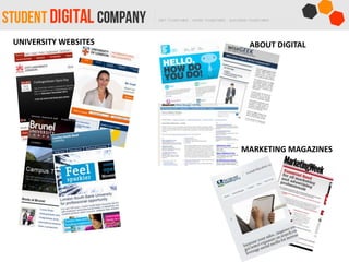 UNIVERSITY WEBSITES ABOUT DIGITAL
MARKETING MAGAZINES