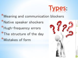 Students error correction | PPTX