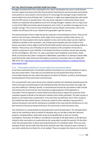 Students handout online course introduction to public health ethics ...