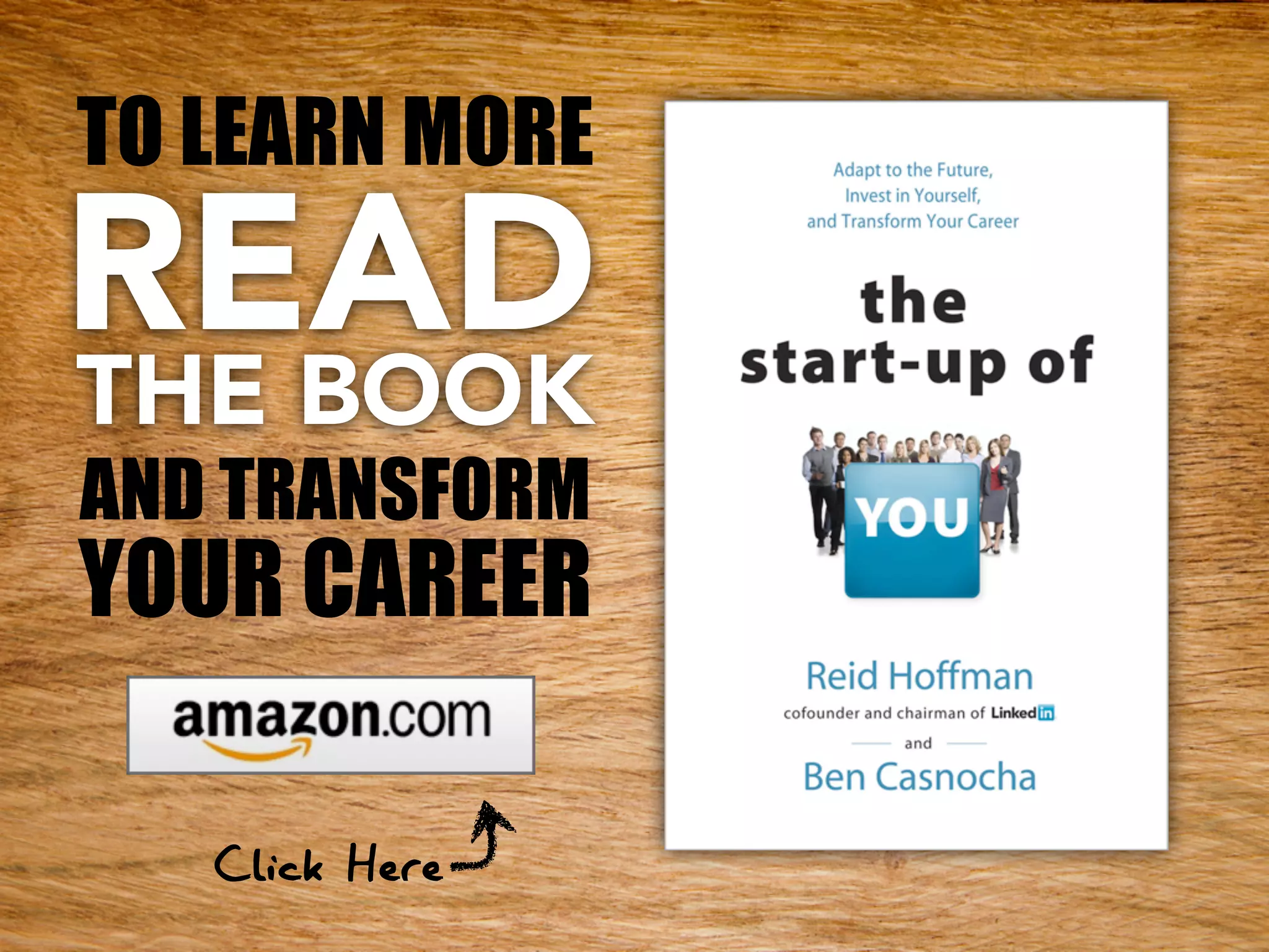 READTHE BOOK
AND TRANSFORM
YOUR CAREER
Click Here
TO LEARN MORE
 