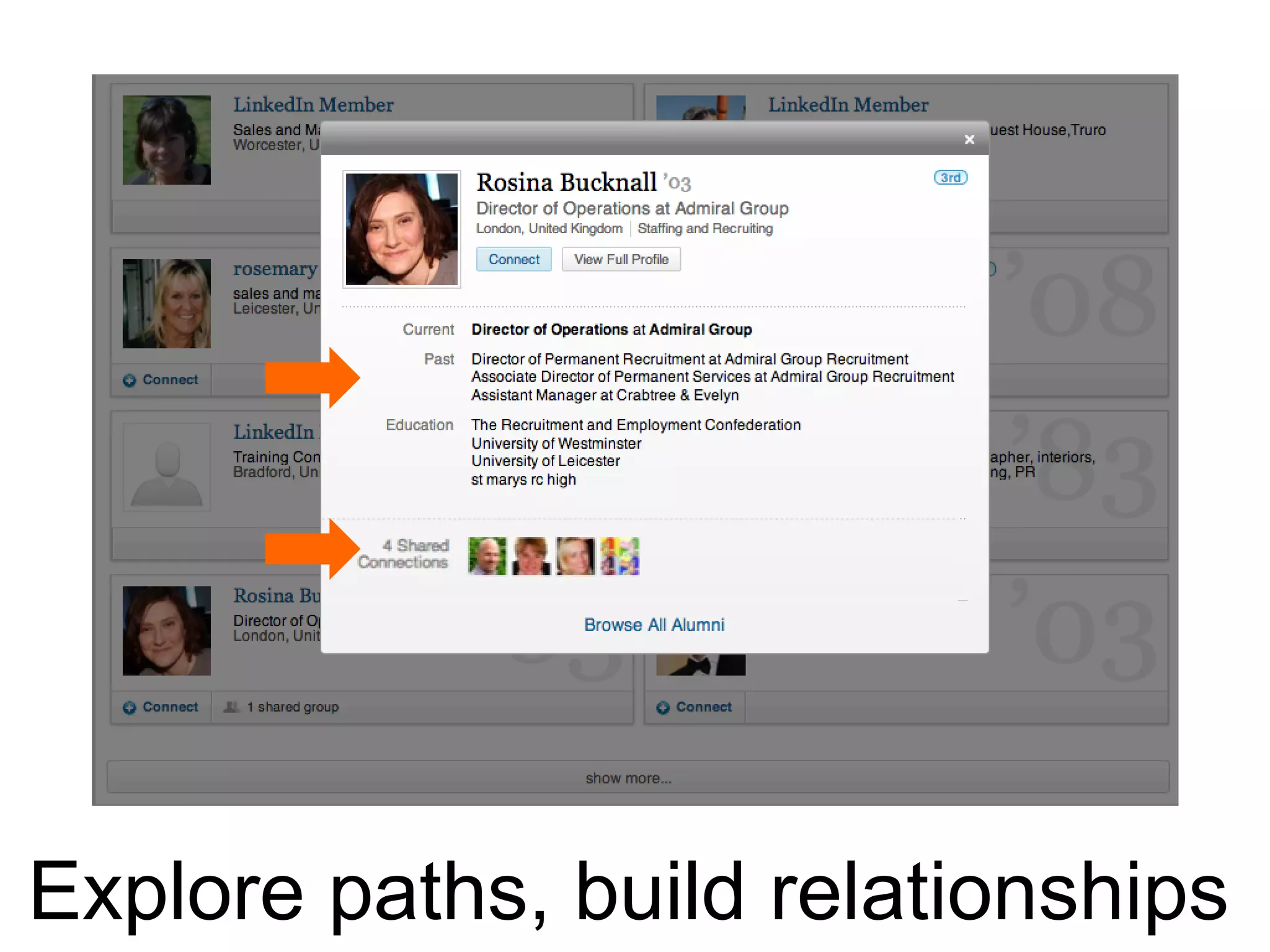 Explore paths, build relationships

 