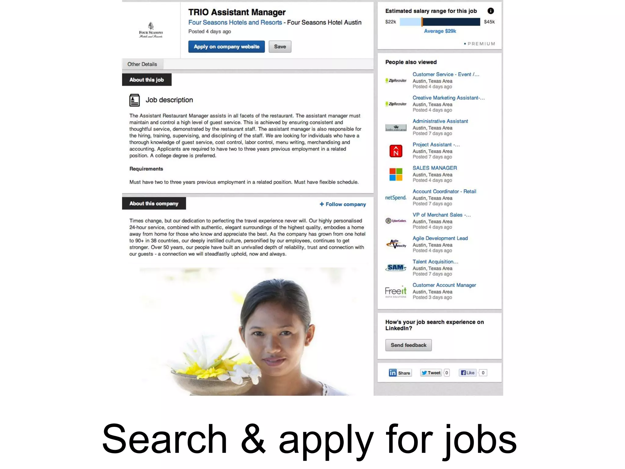 Search & apply for jobs

 