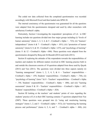 Students’ perceptions and practices of learner autonomy in learning ...