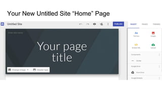 Your New Untitled Site “Home” Page
 