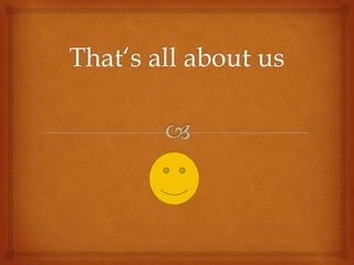 Students present themselves