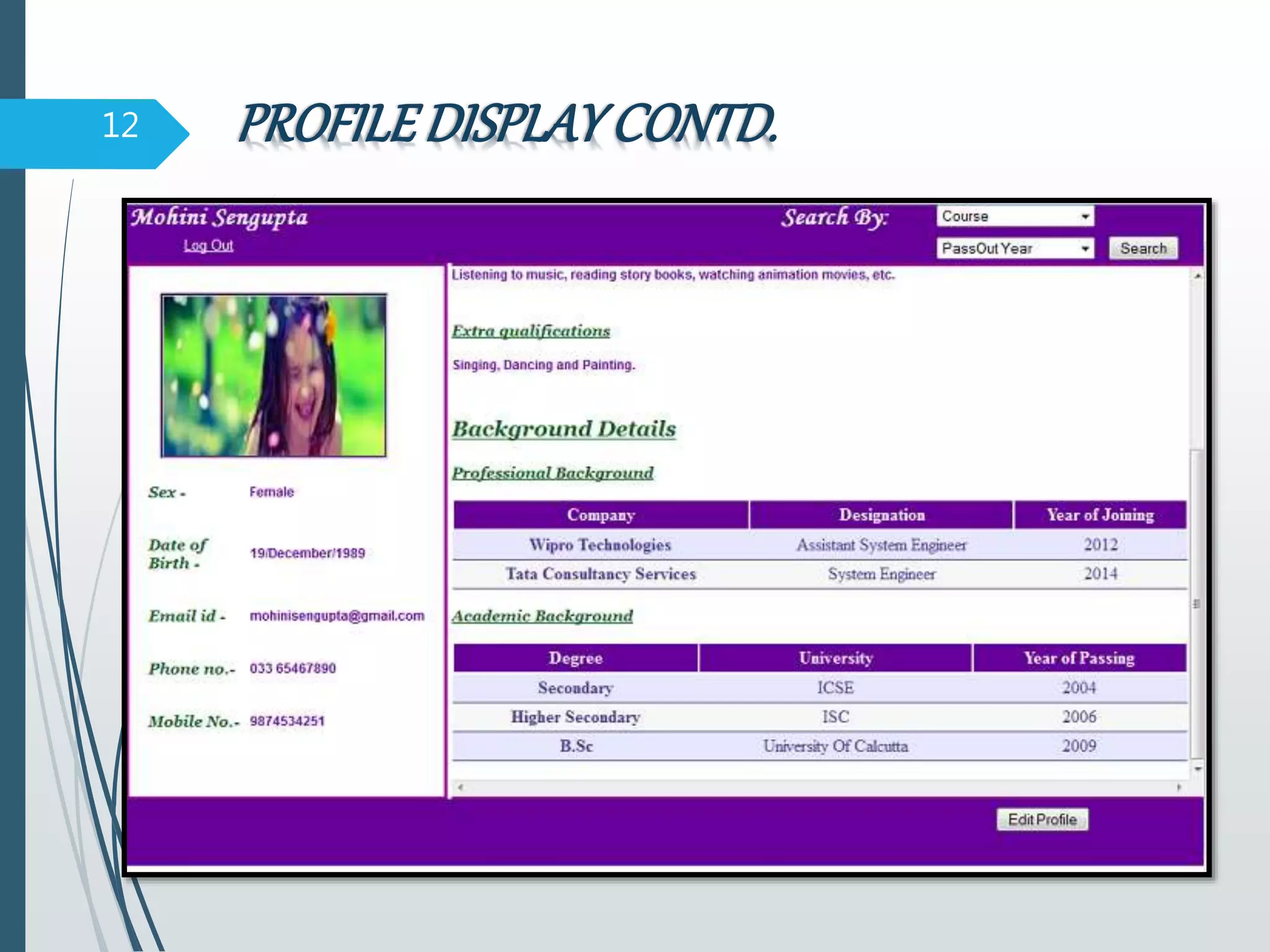 PROFILEDISPLAYCONTD.12
 