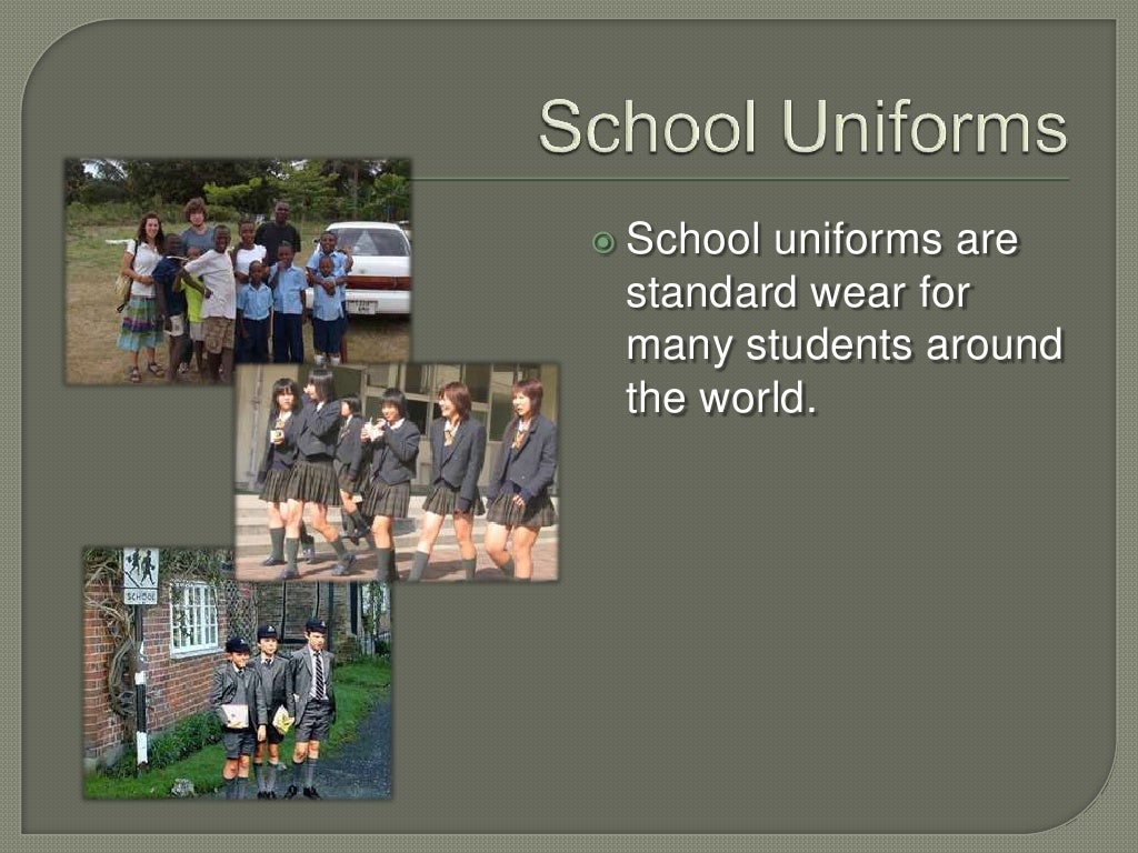 Students Should Wear Uniforms To School