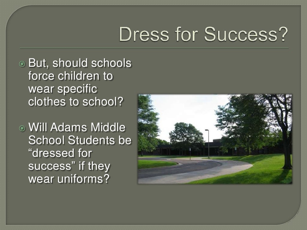 Students Should Wear Uniforms To School