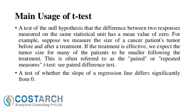 Student's T-Test Student's T-Test