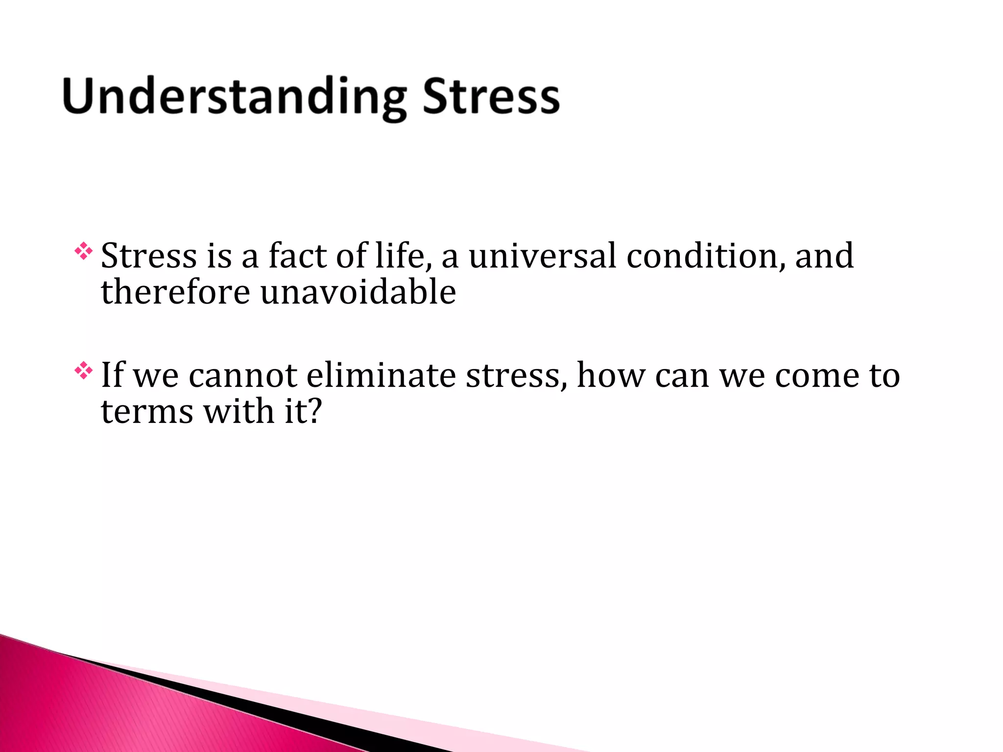 STUDENT STRESS MANAGMENT | PPT