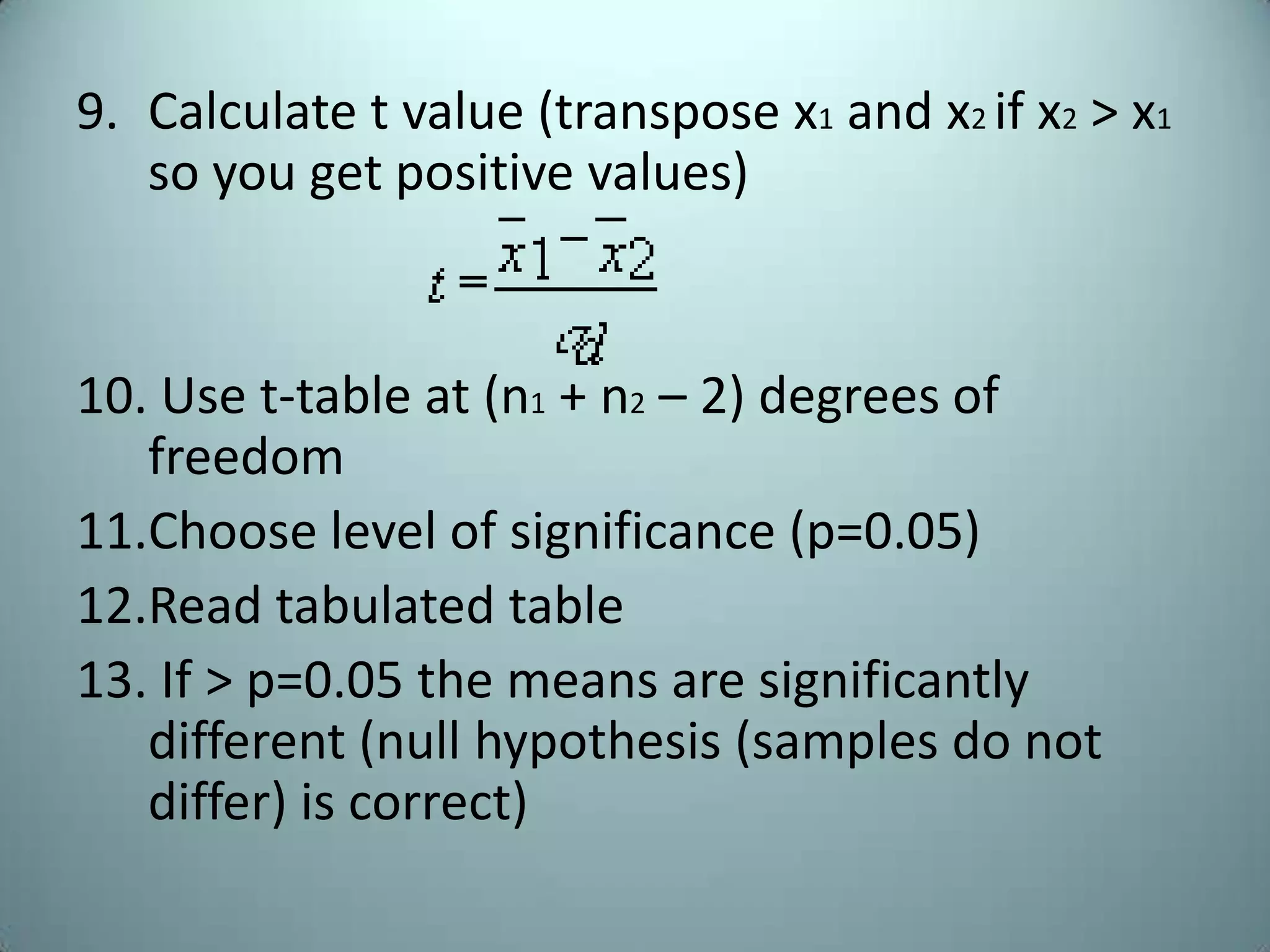 Student’s t test | PPTX