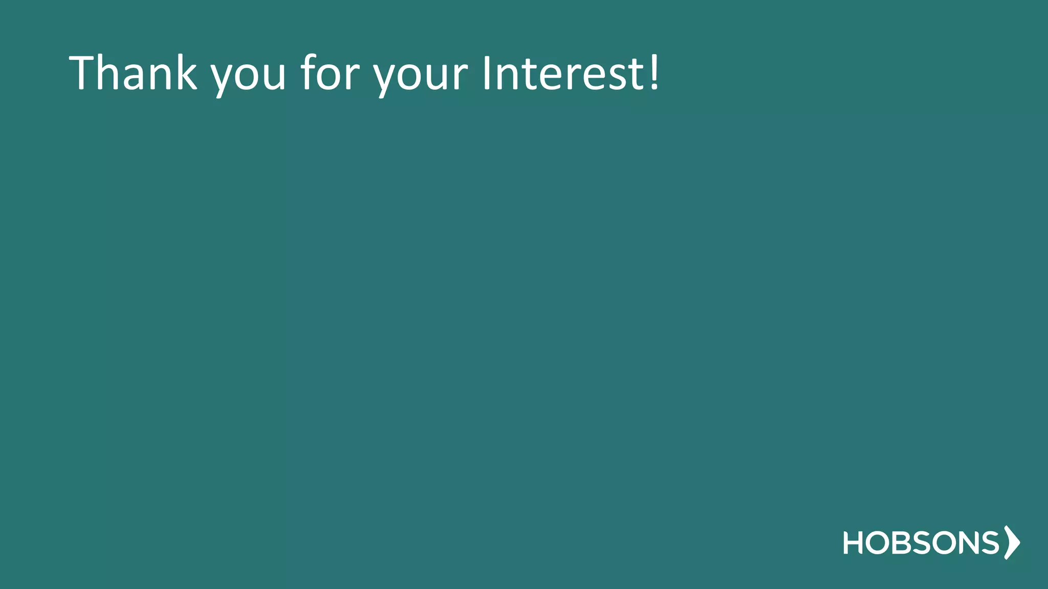 Thank you for your Interest!
 