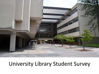 University Library Student Survey
 