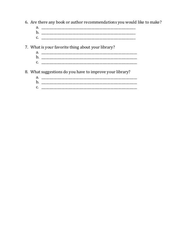 student survey questions