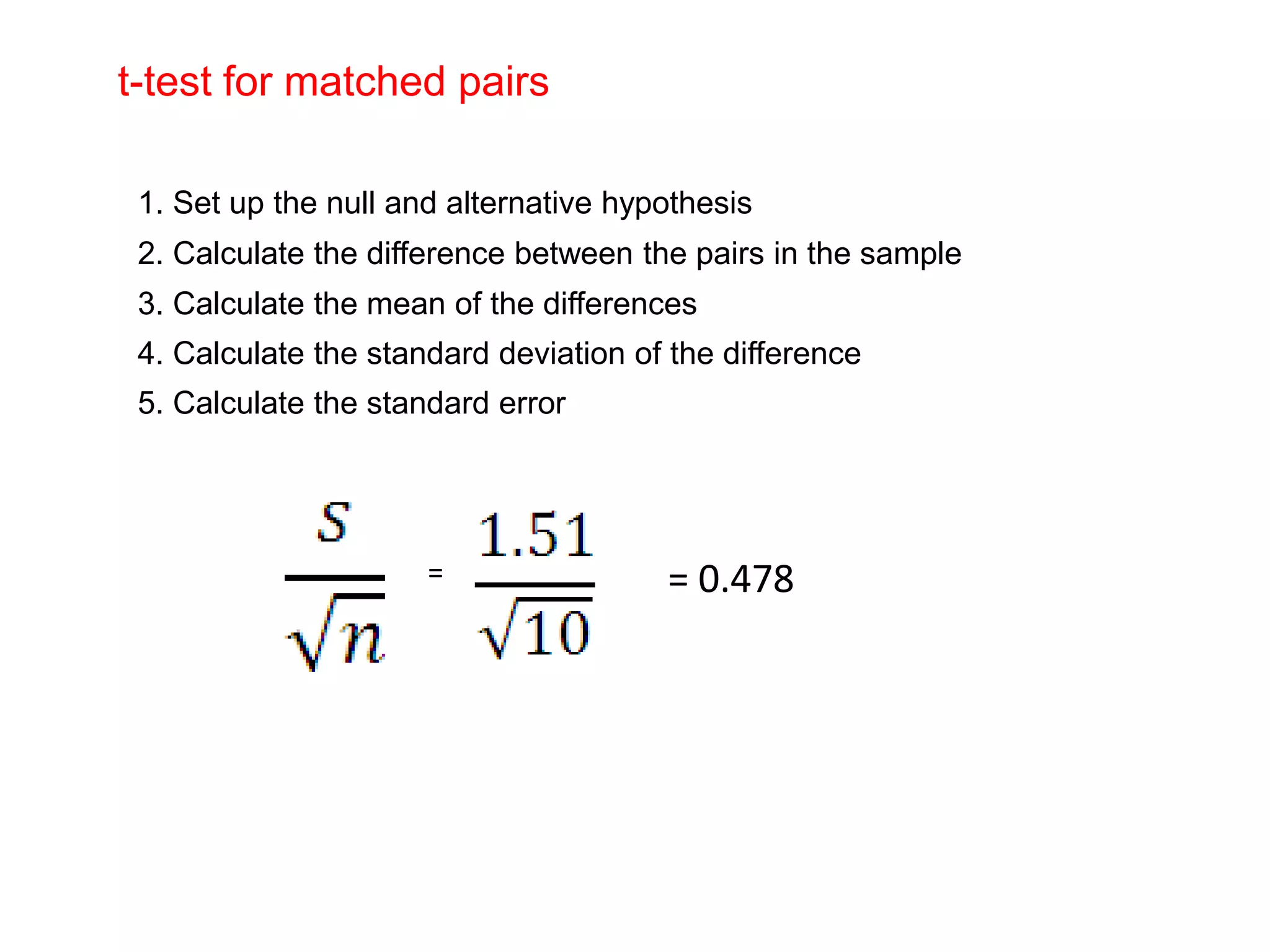 Student t-test | PPTX