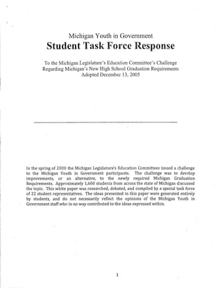 Student Task Force Response   Mmc
