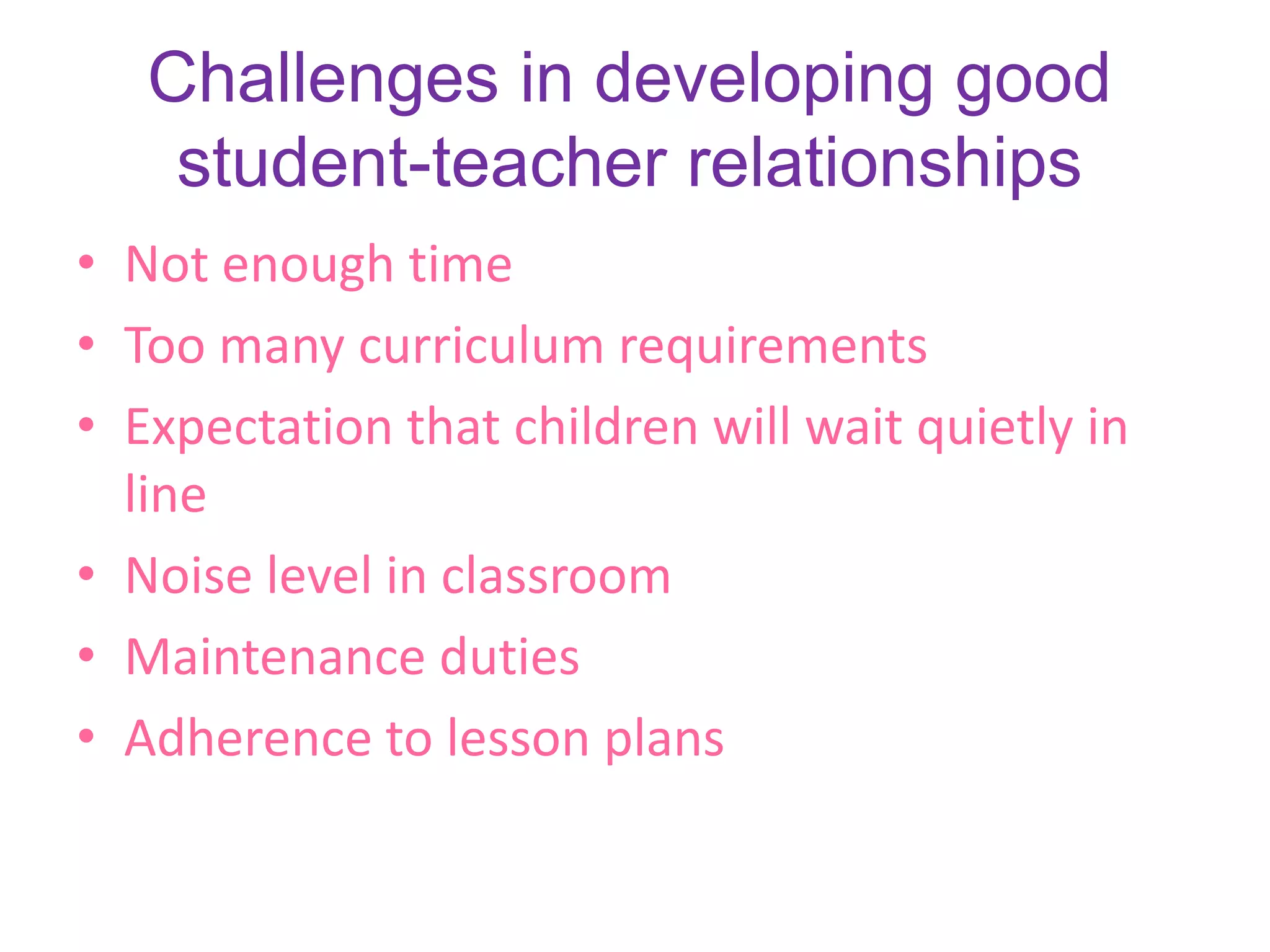 Student teacher relationship | PPTX