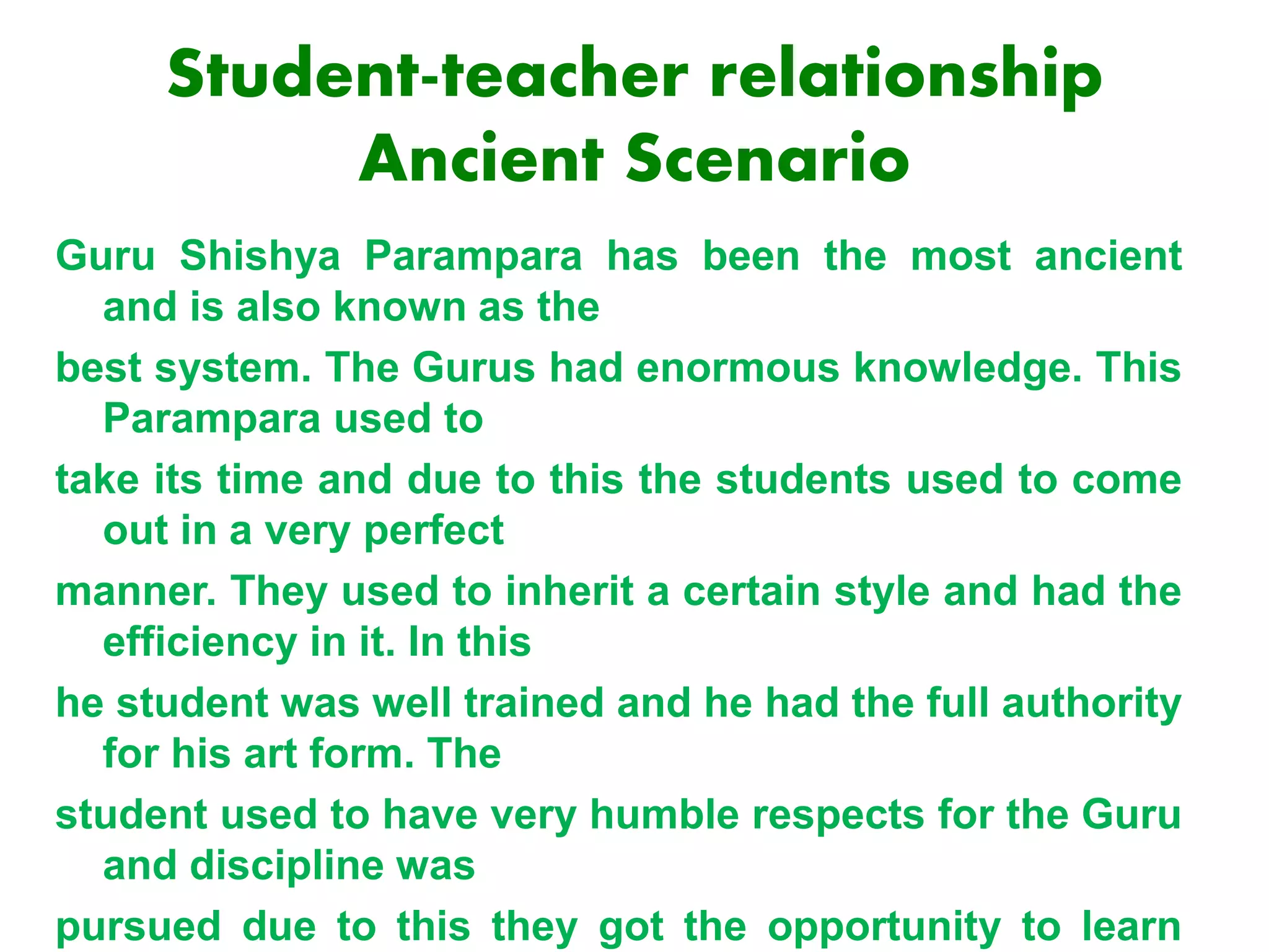 Student teacher relationship | PPTX