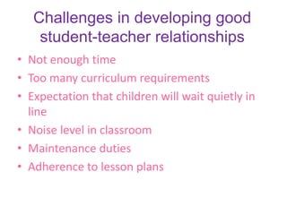 Student teacher relationship | PPTX