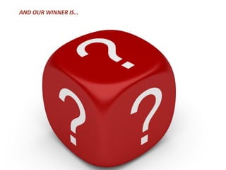 AND OUR WINNER IS…
José G. Aguarod @PepeAguarod
 