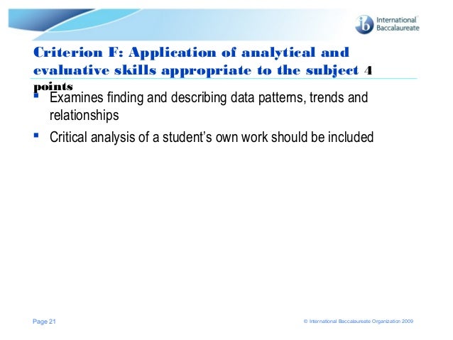 Essay assessment criteria