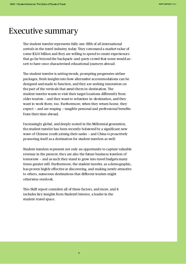 The student traveler represents fully one-fifth of all international 
arrivals in the travel industry, today. They command...