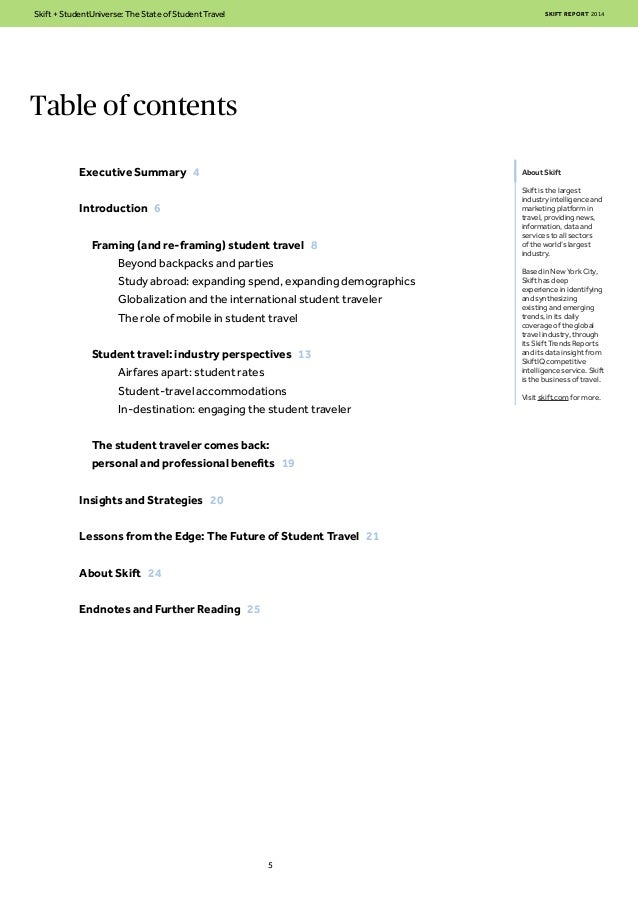 Table of contents 
About Skift 
Skift is the largest 
industry intelligence and 
marketing platform in 
travel, providing ...
