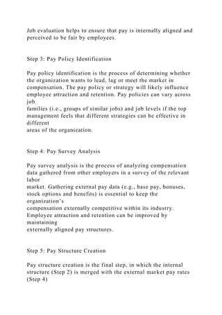 Pay Policy Structure STUDeNT WORKBOOK Designing A Pay Structure .docx