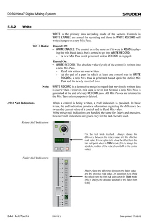Studer Vista 5 M2 - User Manual