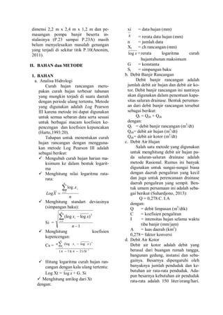 Studi Evaluasi Normalisasi Saluran Drainase Tanjung Sadari Krembangan