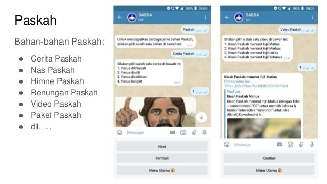 Paskah
Bahan-bahan Paskah:
● Cerita Paskah
● Nas Paskah
● Himne Paskah
● Renungan Paskah
● Video Paskah
● Paket Paskah
● dll. …
 