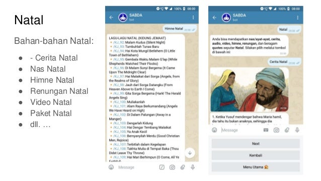 Natal
Bahan-bahan Natal:
● - Cerita Natal
● Nas Natal
● Himne Natal
● Renungan Natal
● Video Natal
● Paket Natal
● dll. …
 