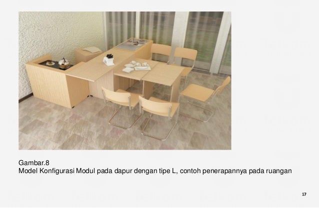 Studi desain dapur ergonomis untuk hunian kecil