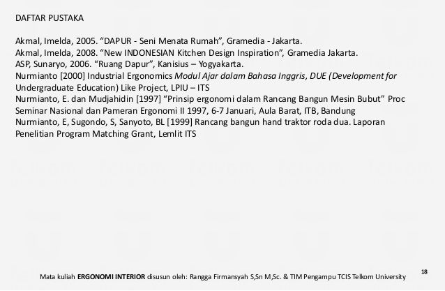 Studi desain dapur ergonomis untuk hunian kecil
