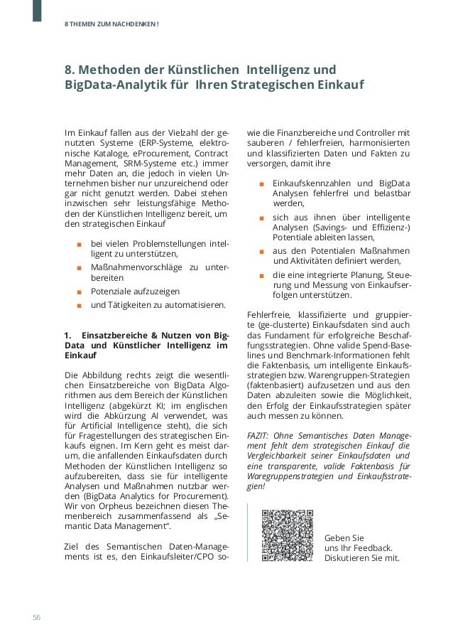Studie 2016 Big Data Analytics Im Strategischen Einkauf