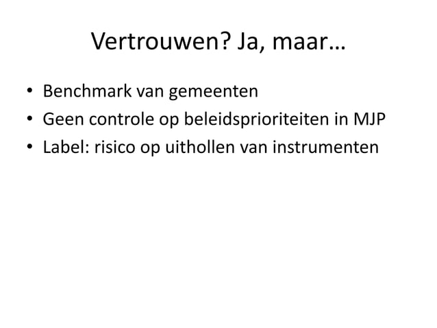 De koning is dood, lang leve de koning - uitdagingen lokaal jeugdbeleid