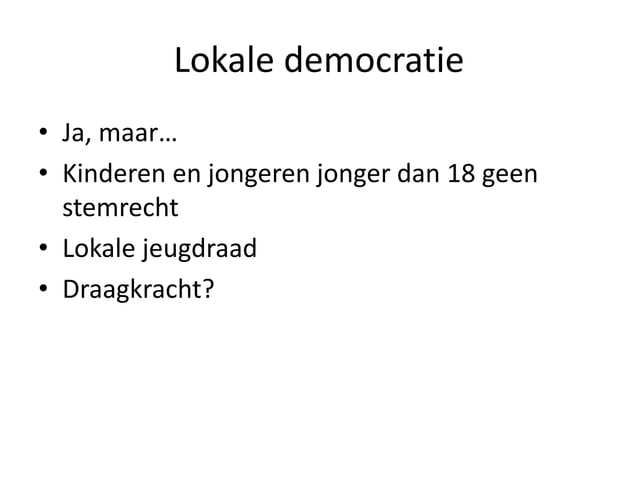 De koning is dood, lang leve de koning - uitdagingen lokaal jeugdbeleid