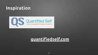 Inspiration
quantifiedself.com
29
 