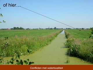 of hier… Conflicten met waterkwaliteit 