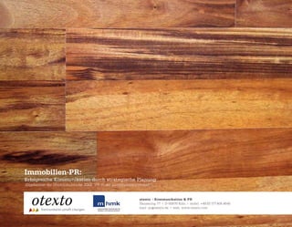 Studie PR in der Immobilienwirtschaft_otexto_2009